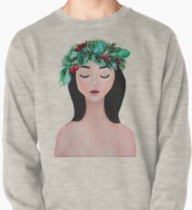 Laurel - christmas wreath crown Pullover