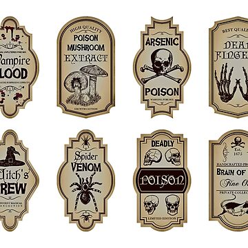 Apothecary Labels as Stickers | Sticker