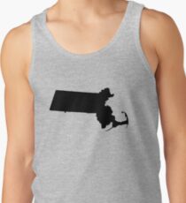 Massachusetts Black Tank Top