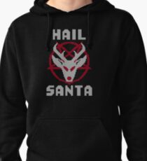 Hail Santa Ugly Sweater Pentagram Pullover Hoodie