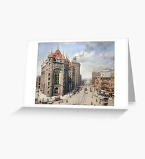 Niagara Street, Buffalo, 1908 Greeting Card