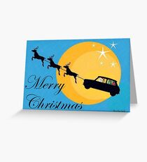 Mini Santa's new sleigh Greeting Card