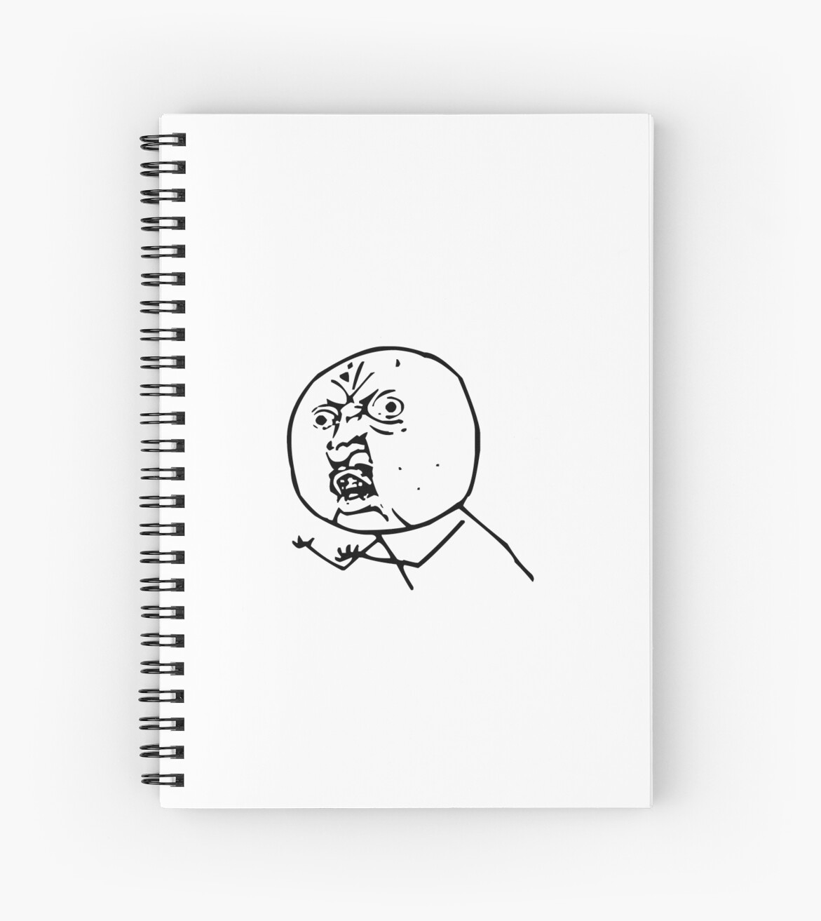 Why You No Meme Face Spiral Notebooks By Caddystar Redbubble