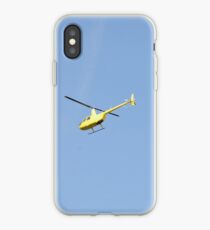 Yellow R44 Helicopter iPhone Case