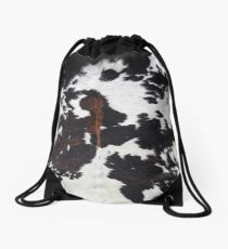 Cowhide Drawstring Bag