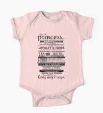 I Am a Princess Baby Body Kurzarm