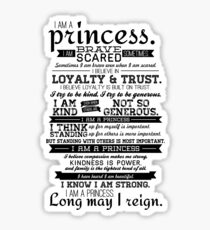 I Am a Princess Sticker