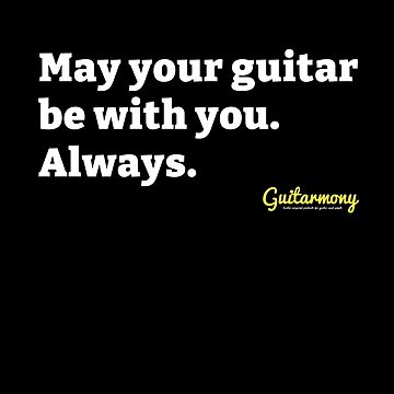 Artwork thumbnail, May Your Guitar Be With You (White Font) by Guitarmony