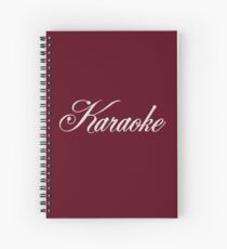 Classic Karaoke White Spiral Notebook