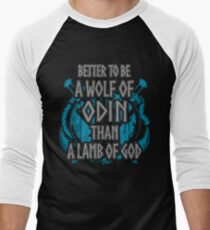 wolf of odin - shieldmaiden Men's Baseball ¾ T-Shirt