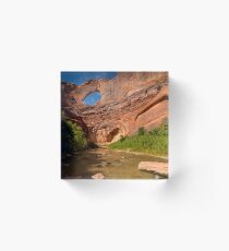 Stevens Arch - Escalante River - Grand Staircase - Utah Acrylic Block