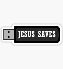 JESUS SAVES Sticker