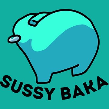 Sussy Baka Meme Suss Sticker Among Us Inspired Vinyl Laptop Decal