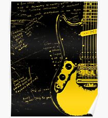 Mustang Guitar - Kurt Cobain Poster