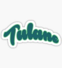 Tulane Retro Type 2 Sticker
