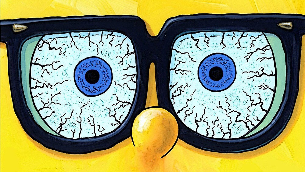 "Spongebob Dry Eyes" by ToastedTees Redbubble
