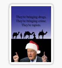 A Trump Christmas, the three wise men Sticker