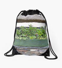 Window Box In Stone Drawstring Bag