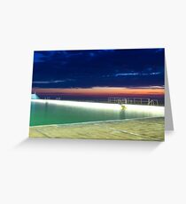 Newcastle Ocean Baths Greeting Card