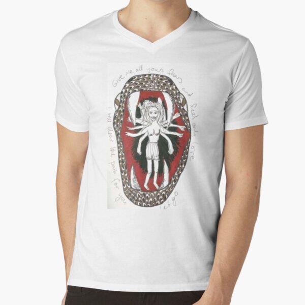 Serpent Girl V-Neck T-Shirt