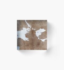 Cowhide. Acrylic Block