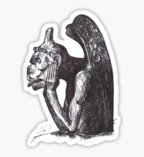 Wasserspeier von Notre Dame 1 Sticker