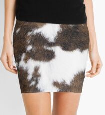Cowhide Mini Skirt