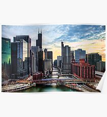 Chicago River Poster