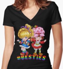 Besties Women's Fitted V-Neck T-Shirt