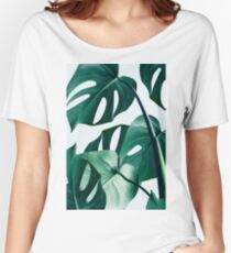 Monstera #redbubble #artprints Women's Relaxed Fit T-Shirt