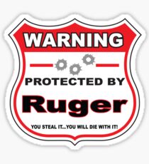 Ruger Protected by Ruger Shield Sticker