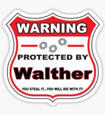 Walther Protected by Walther Sticker
