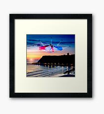 Red Dawn over Scarborough Framed Print