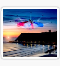 Red Dawn over Scarborough Sticker