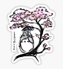 Cherry Blossom Totoro Sticker
