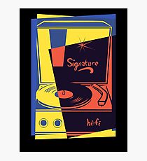 Vintage Vinyl Turntable Photographic Print
