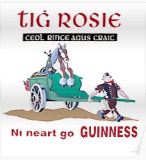 Guinness Gaelic Vintage Poster Poster