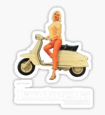 Vintage Lambretta Ad Sticker