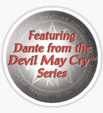 featuring dante from the devil may cry series Sticker