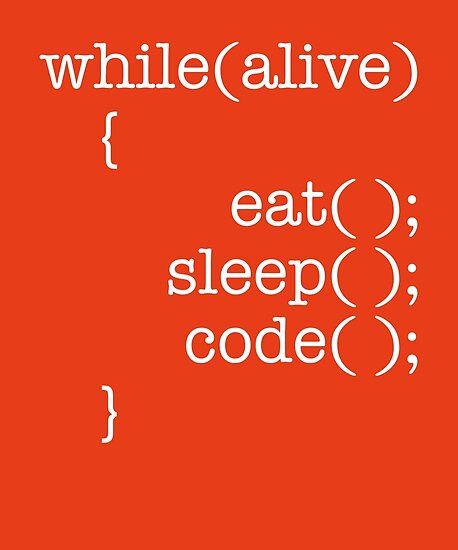"While Alive Eat Sleep Code" Posters by AlwaysAwesome | Redbubble
