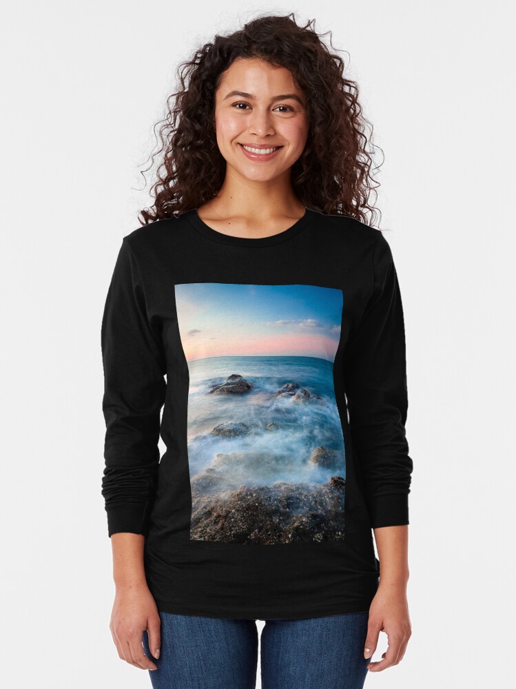 Alternate view of Waves and rocks long exposure Long Sleeve T-Shirt