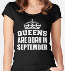 Queens Are Born In September Women's Fitted Scoop T-Shirt