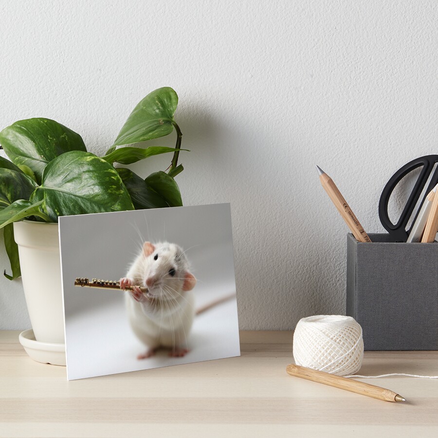 The flute Art Board Print