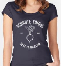 Schrute Beet Plantation Women's Fitted Scoop T-Shirt