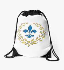Fleur de Lis Drawstring Bag