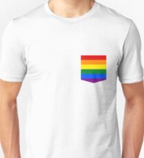 lgbt+ pride flag pocket Unisex T-Shirt