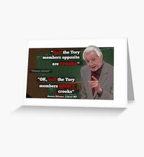 "Crooks" Greeting Card