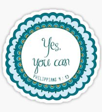 Philippians 4:13 Sticker