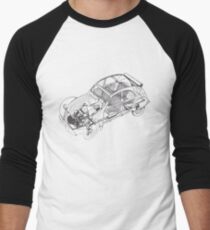 Citroen 2cv | Cars Men's Baseball ¾ T-Shirt