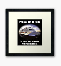 One-liner Framed Print